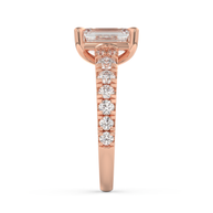 Rose gold - Central diamond 2.0 ct - view 7