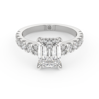 White gold - Central diamond 2.0 ct - view 2