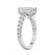 White gold - Central diamond 2.0 ct - view 5