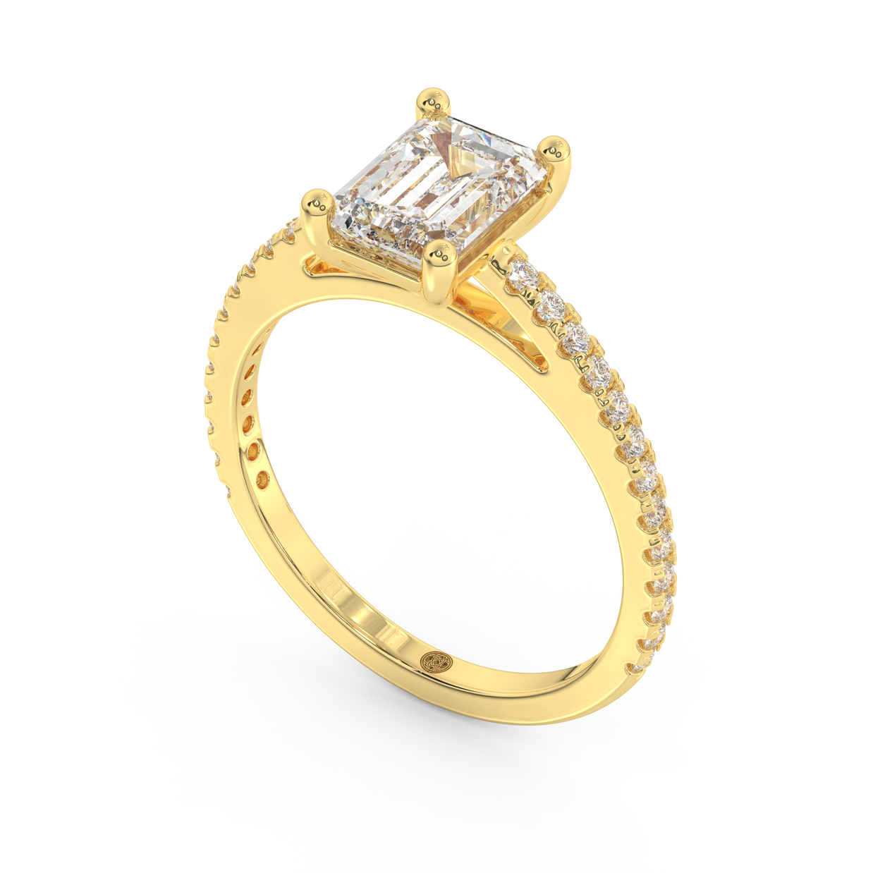 Yellow gold - Central diamond 1.5 ct - view 1