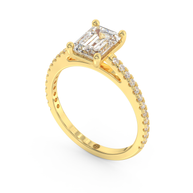 Yellow gold - Central diamond 1.5 ct - view 1