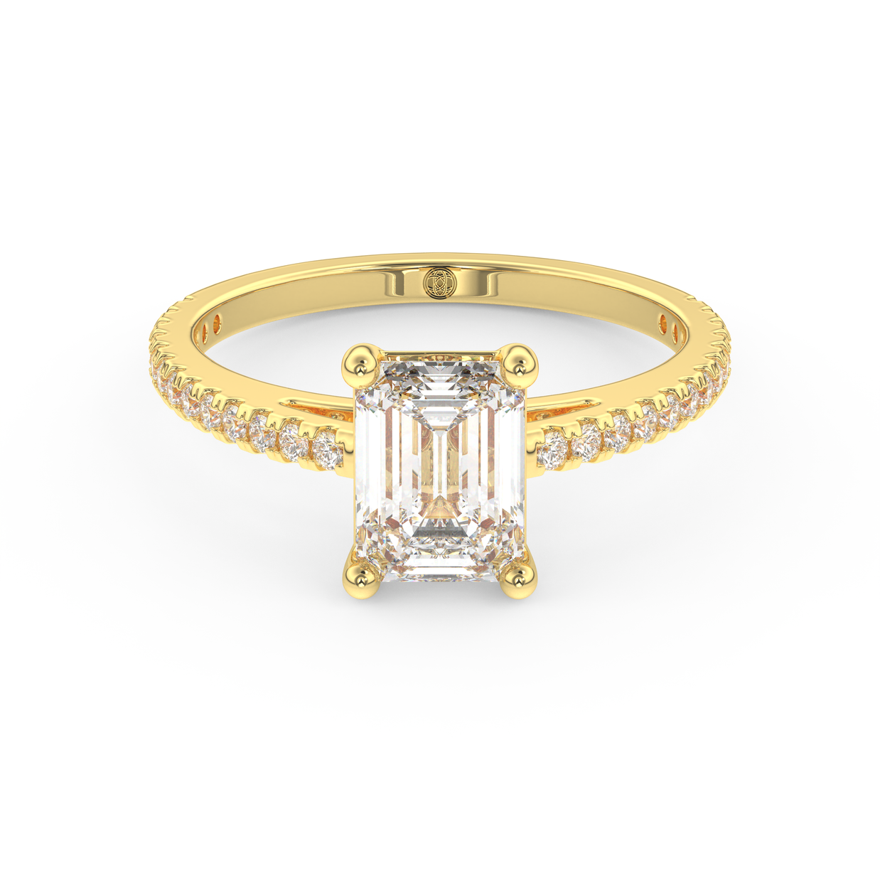 Yellow gold - Central diamond 1.5 ct - view 2