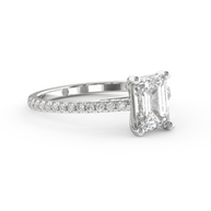 White gold - Central diamond 1.5 ct - view 3
