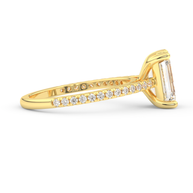 Yellow gold - Central diamond 2.0 ct - view 3