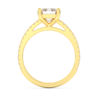 Yellow gold - Central diamond 2.0 ct - view 6