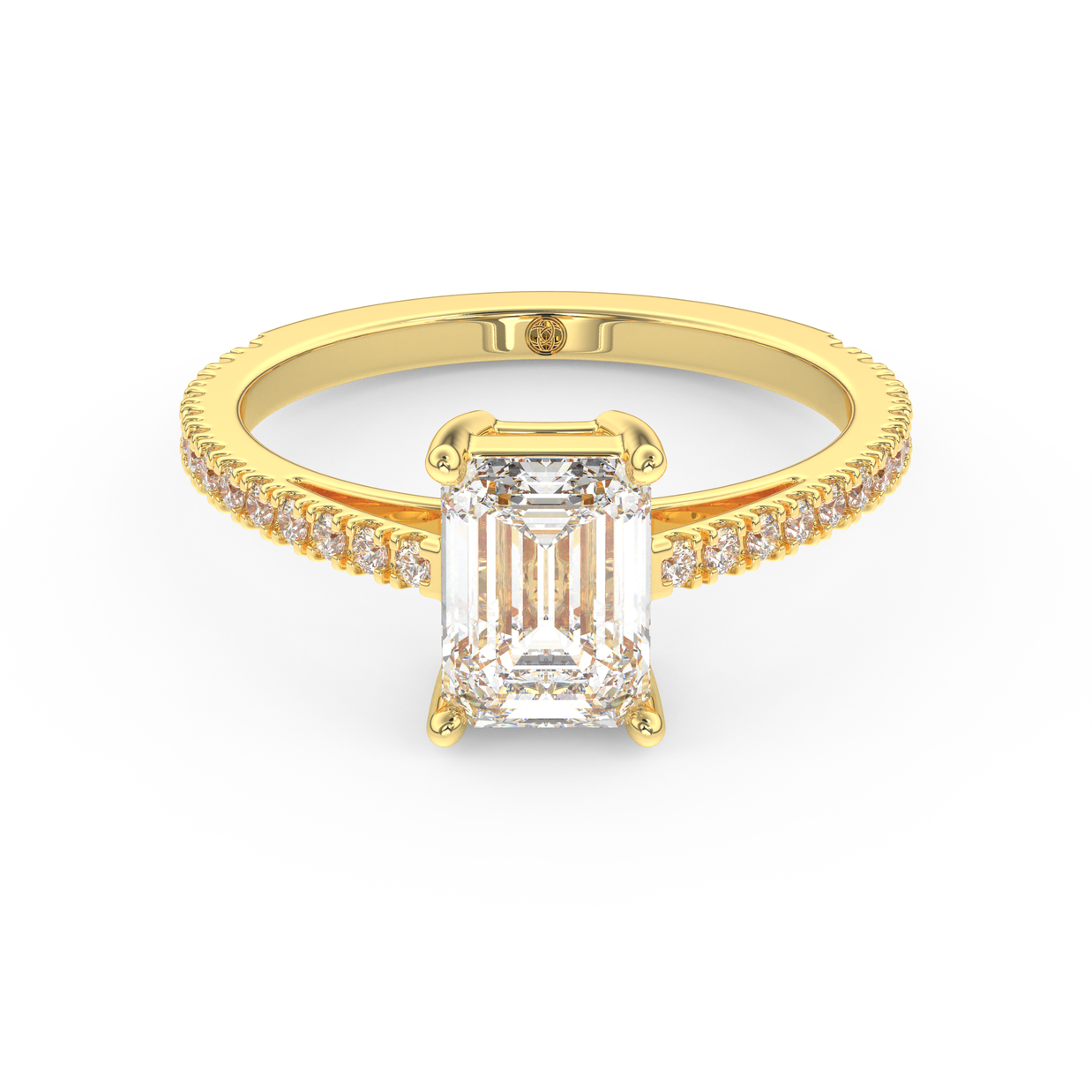 Yellow gold - Central diamond 1.5 ct - view 2