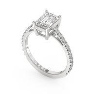 White gold - Central diamond 1.5 ct - view 1
