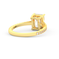 Yellow gold - Central diamond 2.0 ct - view 4