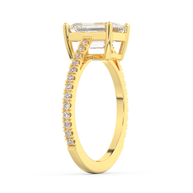 Yellow gold - Central diamond 2.0 ct - view 5