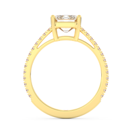 Yellow gold - Central diamond 2.0 ct - view 6