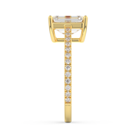 Yellow gold - Central diamond 2.0 ct - view 7