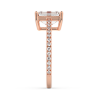 Rose gold - Central diamond 2.0 ct - view 7
