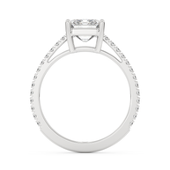 White gold - Central diamond 2.0 ct - view 6