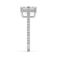 White gold - Central diamond 2.0 ct - view 7