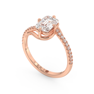 Rose gold - Central diamond 1.5 ct - view 1