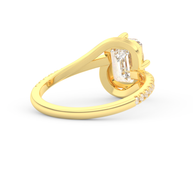 Yellow gold - Central diamond 2.0 ct - view 4