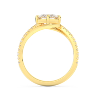 Yellow gold - Central diamond 2.0 ct - view 6