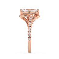 Rose gold - Central diamond 2.0 ct - view 7