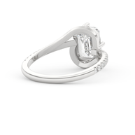 White gold - Central diamond 2.0 ct - view 4