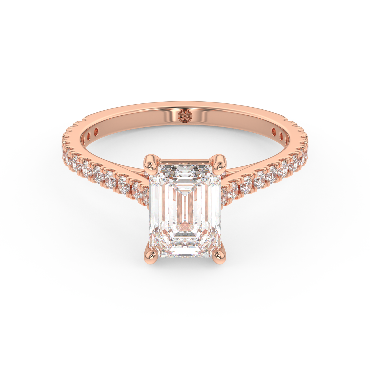 Rose gold - Central diamond 1.5 ct - view 2
