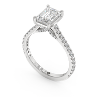 White gold - Central diamond 1.5 ct - view 1