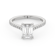 White gold - Central diamond 1.5 ct - view 2