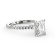 White gold - Central diamond 1.5 ct - view 3