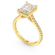 Yellow gold - Central diamond 2.0 ct - view 1