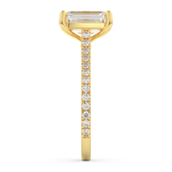 Yellow gold - Central diamond 2.0 ct - view 7