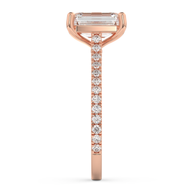 Rose gold - Central diamond 2.0 ct - view 7