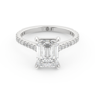 White gold - Central diamond 2.0 ct - view 2