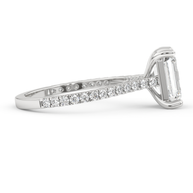 White gold - Central diamond 2.0 ct - view 3