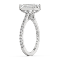 White gold - Central diamond 2.0 ct - view 5
