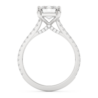 White gold - Central diamond 2.0 ct - view 6