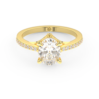 Yellow gold - Central diamond 1.5 ct - view 2