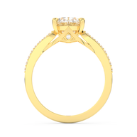 Yellow gold - Central diamond 2.0 ct - view 6