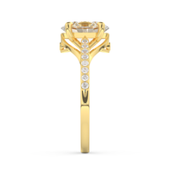 Yellow gold - Central diamond 2.0 ct - view 7