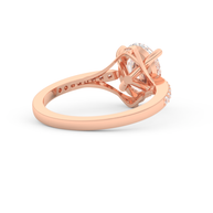 Rose gold - Central diamond 2.0 ct - view 4