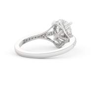 White gold - Central diamond 2.0 ct - view 4