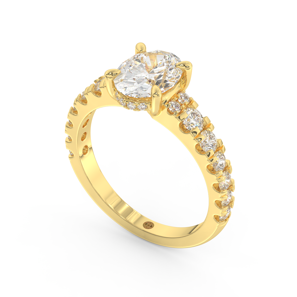 Yellow gold - Central diamond 1.5 ct - view 1