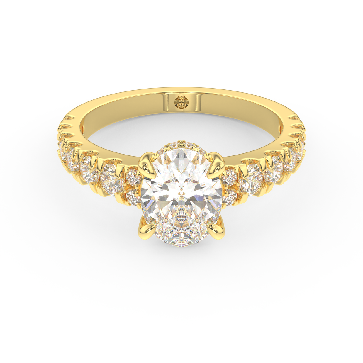Yellow gold - Central diamond 1.5 ct - view 2