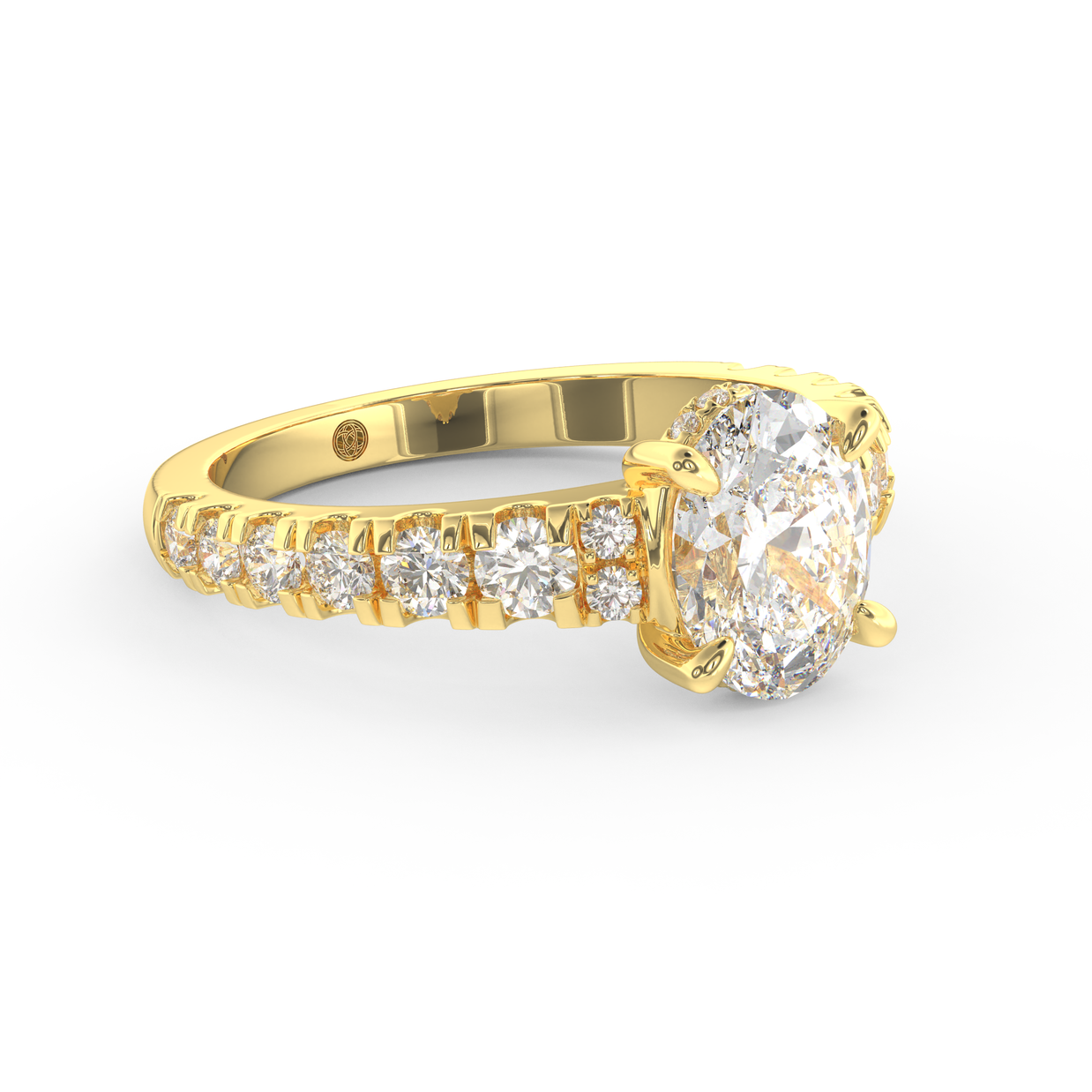 Yellow gold - Central diamond 1.5 ct - view 3