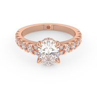 Rose gold - Central diamond 1.5 ct - view 2