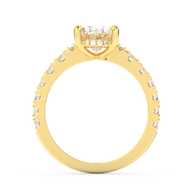 Yellow gold - Central diamond 2.0 ct - view 6