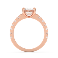 Rose gold - Central diamond 2.0 ct - view 6
