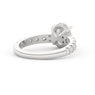 White gold - Central diamond 2.0 ct - view 4