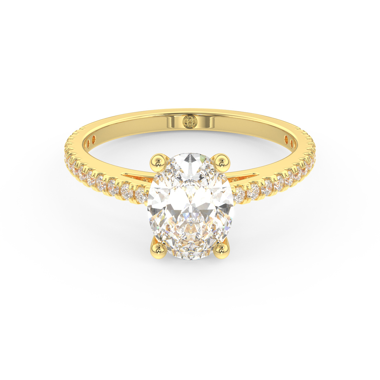 Yellow gold - Central diamond 1.5 ct - view 2