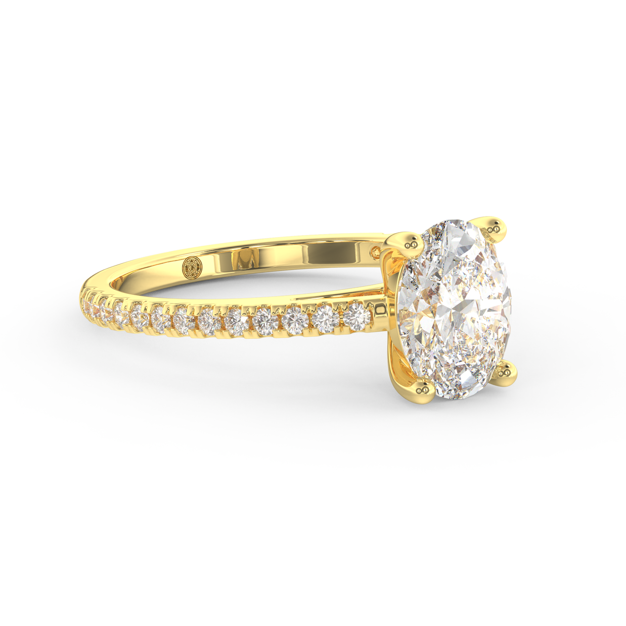 Yellow gold - Central diamond 1.5 ct - view 3