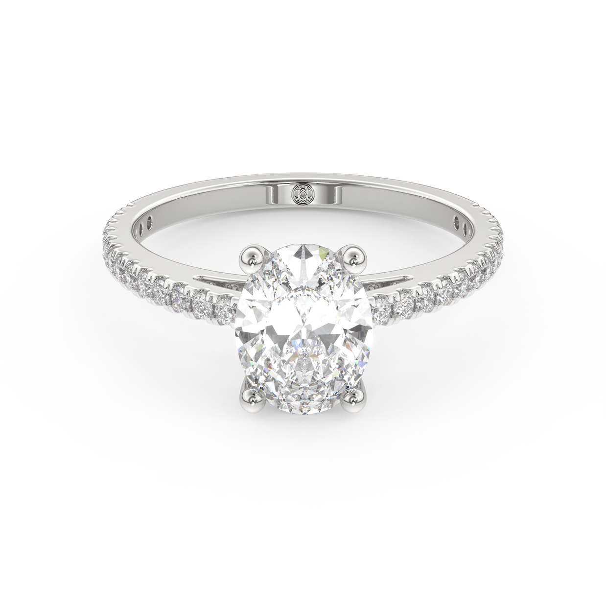 White gold - Central diamond 1.5 ct - view 2