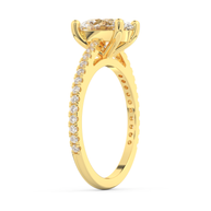 Yellow gold - Central diamond 2.0 ct - view 5